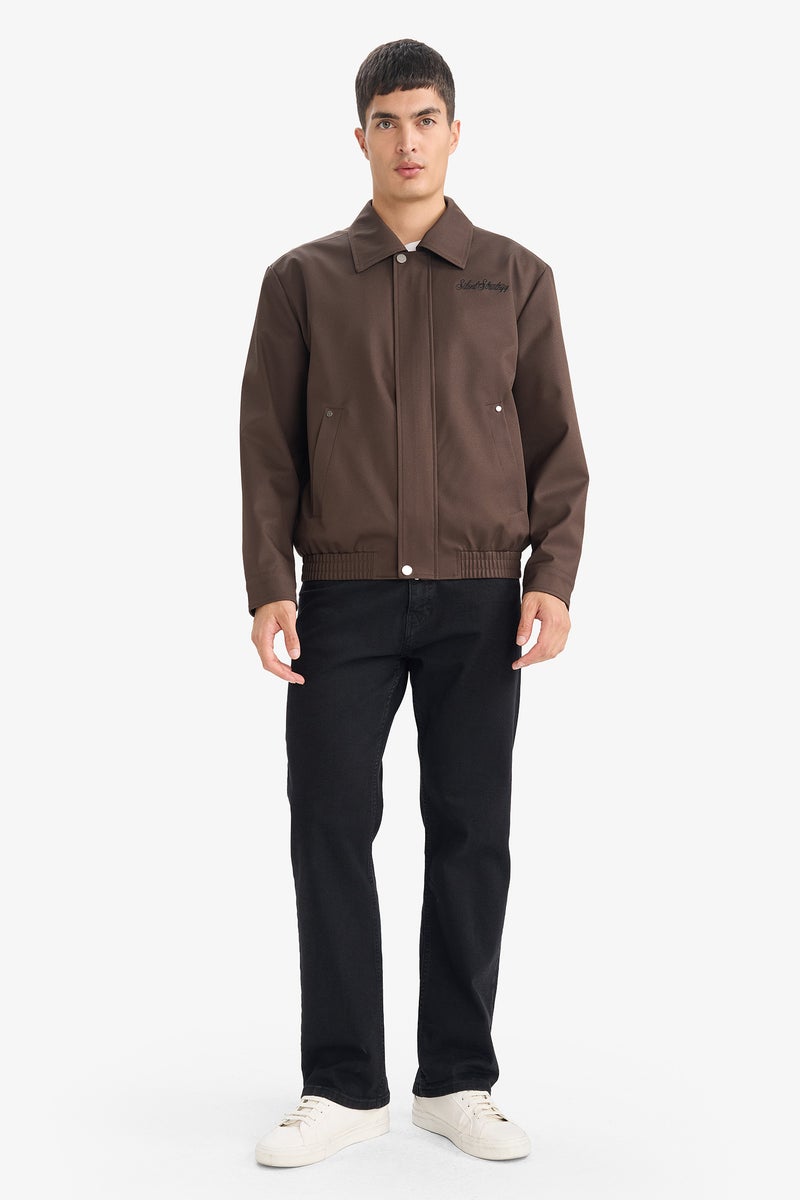 DeFacto Brown Man Oversize Fit Puffer Jacket Casual - Image 2